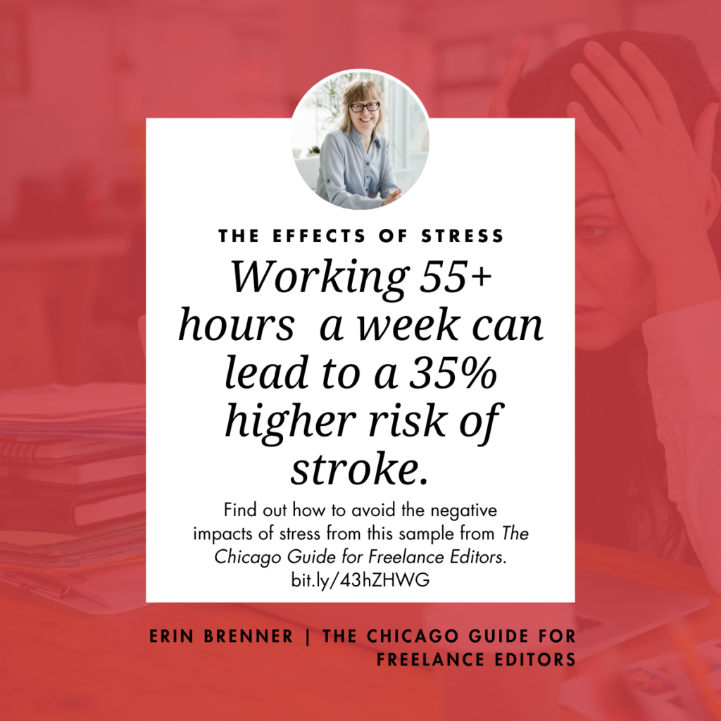 The effects of stress: Working 55+ hours a week can lead to a 35% higher risk of stroke. bit.ly/43hZHWG